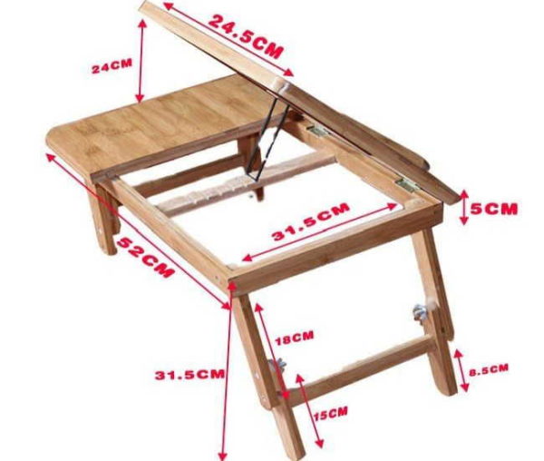 Dimensions of the table-stand for self-production