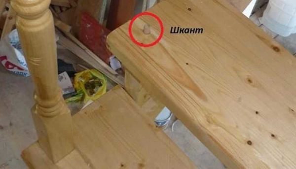 Installation of wooden railing on dowels