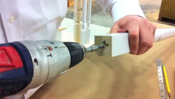 For the installation of dowels and threaded rods, holes are made 1-2 mm smaller in diameter