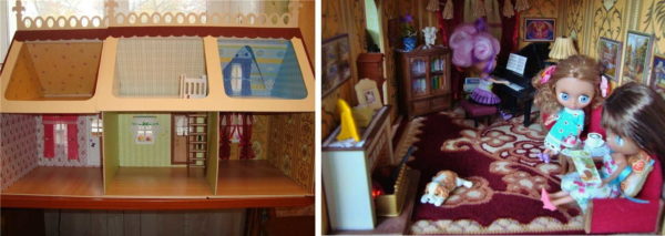 A one-story house is also not so bad. But you can put it on the table and play while sitting