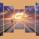 The setting sun on the sea - what could be more romantic