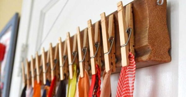 Another homemade scarf hanger