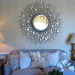 An unusual frame turns an ordinary mirror into a decorative item