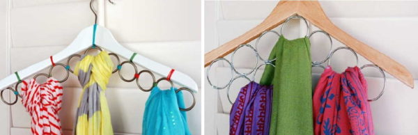 Home ideas: how to store scarves