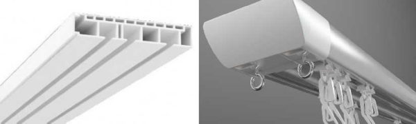 Profile or rail cornice can be plastic or metal