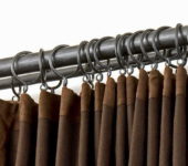 The most common type of curtain rods