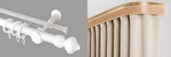 It is necessary to choose a curtain rod for the interior, but do not forget about the technical details