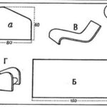 Diagram of a chair for dolls