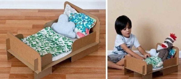 You can make such a bed out of cardboard in a few minutes.
