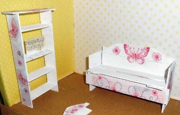You can also make other pieces of furniture for dolls from the rulers.