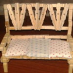 Such a sofa can be assembled from wooden clothespins