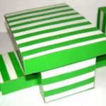 Dollhouse dining table and chairs from matchboxes
