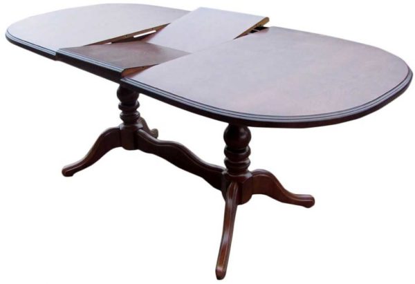 Folding table with butterfly mechanism
