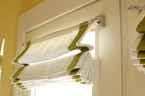 This is what Roman shades look like