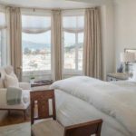 Roman shades can be used instead of tulle curtains