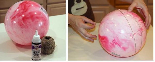 Need a ball, glue and thread