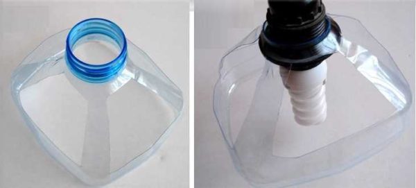 Plafond from plastic bottles