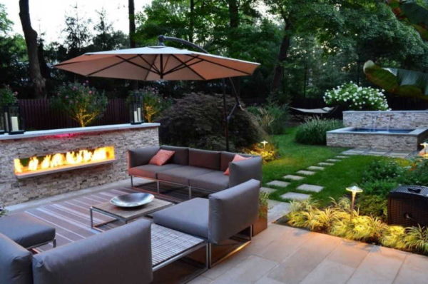Lounge decking can be planks or planken - a polymer similar to wood