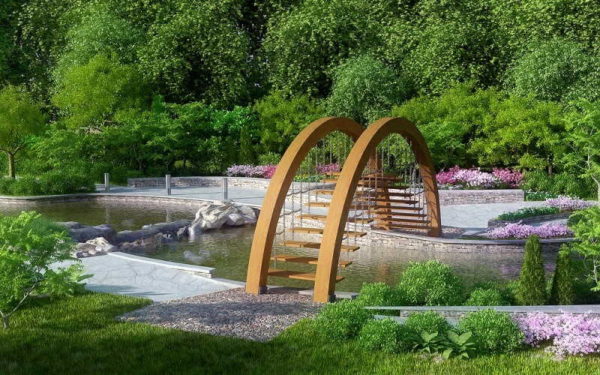 Bridge over the stream