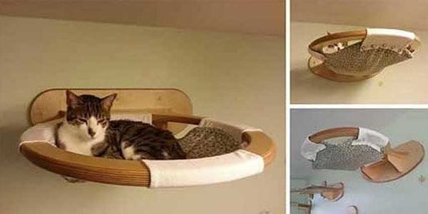 Wall mounted hammock - comfortable and safe (for cats and cats)