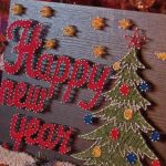 Christmas decoration in the style of straight art