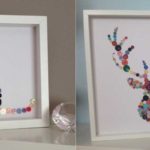 Silhouettes of animals from buttons. Not a bad gift for animal lovers