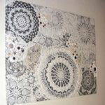 You can make amazingly beautiful panels from knitted napkins