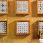 Small lace doilies with separate frames
