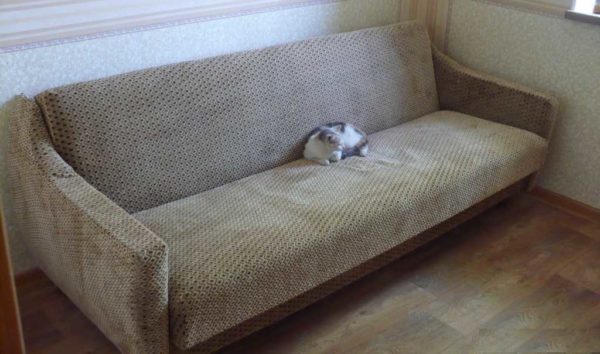 Padding of the sofa is over. The result is verified))