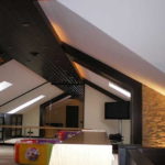 Accentuate wood grain with color and smooth white surface