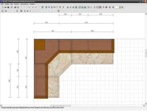 This is a top view - a plan, there are other projections from different sides