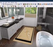 Interior design software Chief Architect allows you to look at the created interior in a 3D volumetric image