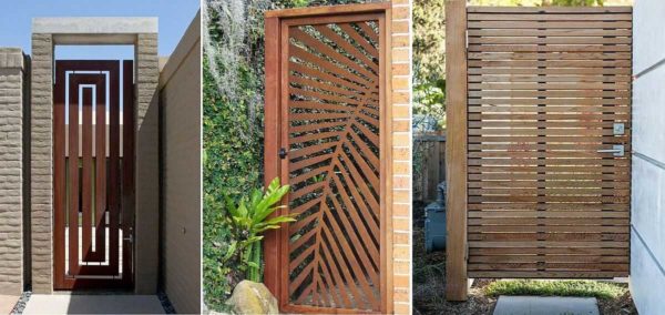 For houses in a modern style, wickets need appropriate