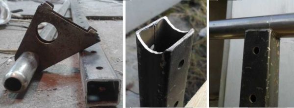 Making the junction of a round and rectangular pipe