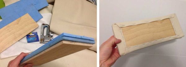 Making pillows under the shoulders