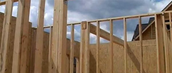 In a house, frame can be made from SIP panels