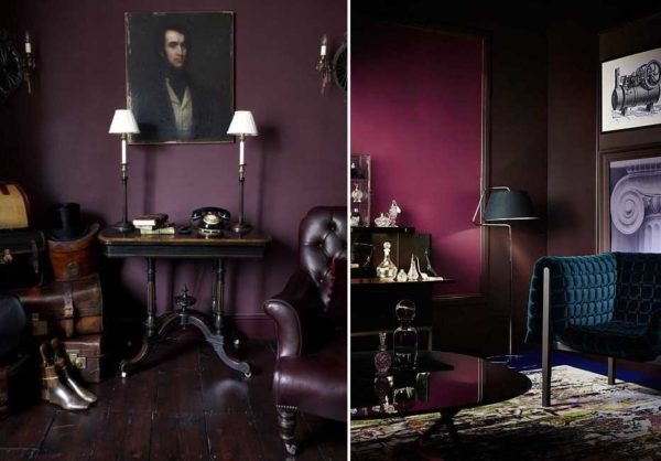 Purple color in the interior: stylish, solid, but ... You have to try very hard to want to stay in such a room
