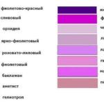 Light shades of violet colors
