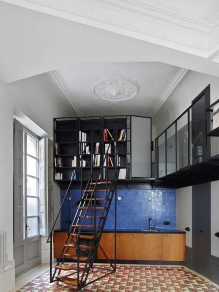 Kitchen-studio and stucco ...