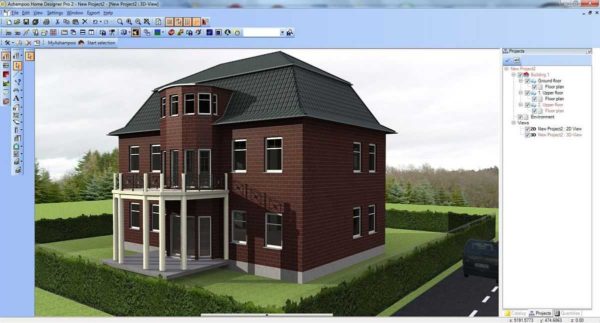 One of the projects in 3D mode