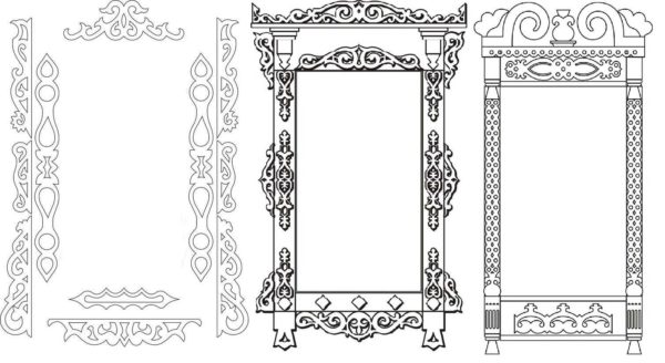 Carved platband scheme