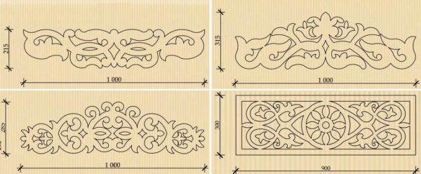 Slotted elements for window decoration