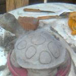 This is how you can turn a small toy turtle into a garden figurine.
