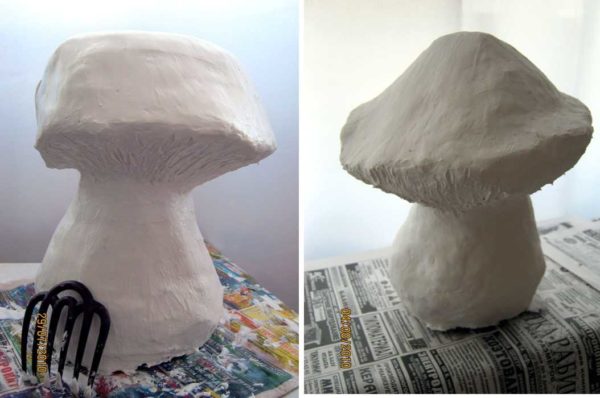 This is after smoothing with your hands, but still wet