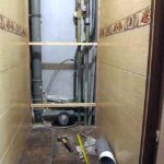 Toilet cabinet in the manufacturing process