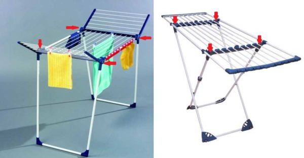 In the places marked with arrows, plastic is not the best option