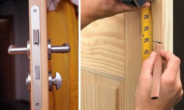 Interior doors are usually equipped with locks that can be locked without a key.
