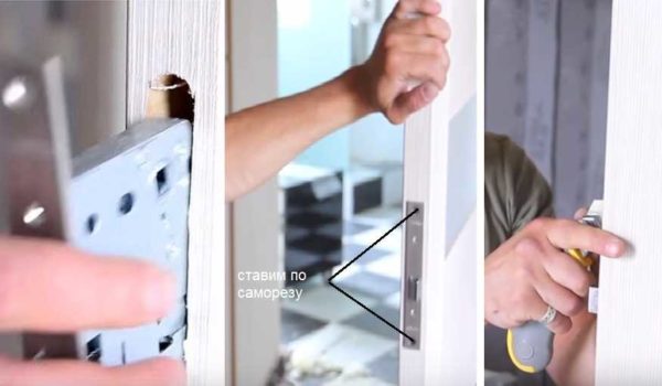 How to embed a lock into an interior door: finalizing a recess