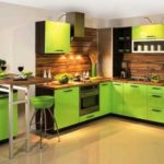 Classic combination - kitchen in greens and browns