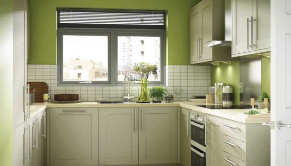 Green, white, gray is a classic combination. You will never go wrong if you choose her